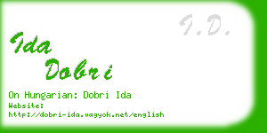 ida dobri business card